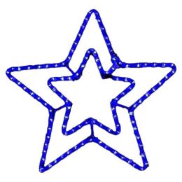 Гірлянда DELUX MOTIF Star 6 кон. 60x60см 13 flash синій IP44 EN (90012984)