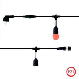 Гірлянда Carnaval-1 230V 10*E27 10м шнур чорний IP44 Horoz (022-001-0001)