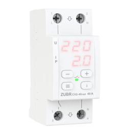 Реле напруги з контролем струму ZUBR CV2-40 red з червоною індикацією