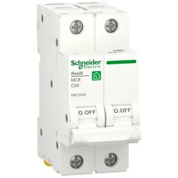 Автоматичний вимикач Schneider Electric RESI9 6кА 2P 20A C (R9F12220)
