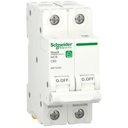 Автоматичний вимикач Schneider Electric RESI9 6кА 2P 63A C (R9F12263)