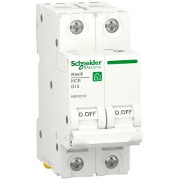 Автоматичний вимикач Schneider Electric RESI9 6кА 2P 10A B (R9F02210)