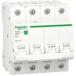 Автоматический выключатель Schneider Electric RESI9 6кА 4P 32A B (R9F02432)