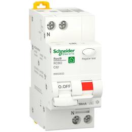 Диференціальний автомат Schneider Electric Resi9 RCBO 32A C 1P+N 30mA А 6kA (R9D55632)