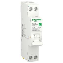 Диференціальний автомат Schneider Electric Resi9 RCBO 20A C 1P+N 30mA АС 6kA (R9D87620)