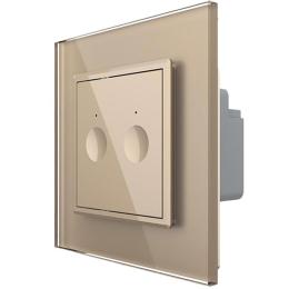 Сенсорний вимикач Livolo Sense 2 канали золотий (722000213)