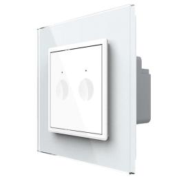 Сенсорний прохідний маршовий перехресний вимикач Livolo Sense 2 канали білий (722000411)