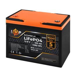 Акумулятор LogicPower LiFePO4 12,8V - 100 Ah 1280Wh BMS 100A/50А пластик Smart BT (LP24662)