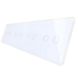 Сенсорний Wi-Fi вимикач Livolo ZigBee 8 каналів (2-2-2-2) білий скло (VL-C708Z-11)