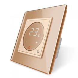 Терморегулятор Livolo для котлів опалення золото (VL-C701TM3-13)
