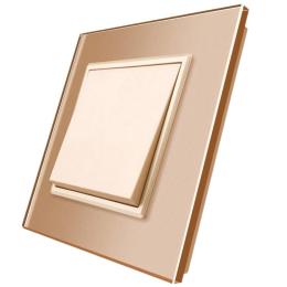 Клавішний перехресний вимикач Livolo золото (VL-C7K1S2-13)