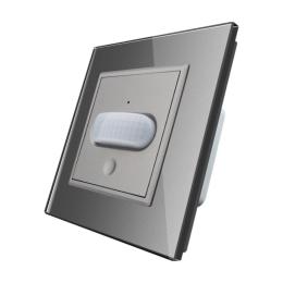 Сенсорний вимикач з датчиком руху Livolo сірий скло (VL-C701RG-15)