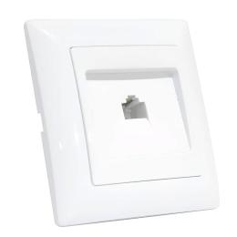 Розетка комп'ютерна біла Horoz Electric TINA (112-005-0014-010)