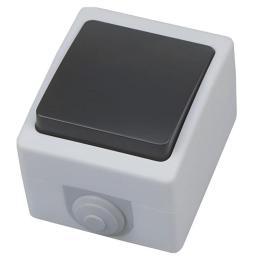 Вимикач накладний одноклавішний Horoz Electric ATOM (112-100-0004-010)