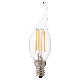 Світлодіодна лампа Horoz Electric FILAMENT FLAME-6 6W Е14 2700К (001-014-0006-010)