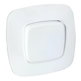 Вимикач 1-клавішний білий Horoz Electric ELA (112-007-0001-010)