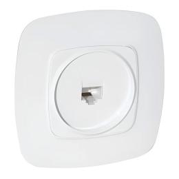 Розетка комп'ютерна біла Horoz Electric ELA (112-007-0011-010)