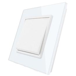 Двоклавішний прохідний вимикач Livolo білий (VL-C7K2S-11)