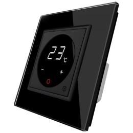 Терморегулятор Сенсорний Livolo для водяних систем опалення підлоги колір чорний (VL-C701TM-12)