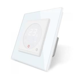 Терморегулятор сенсорний Livolo для електричної теплої підлоги з датчиком білий (VL-C701TM2-11)