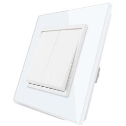 Двоклавішна кнопка Livolo білий (VL-C7K2H-11)