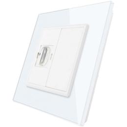 Розетка HDMI Livolo білий скло (VL-C791HD-11)