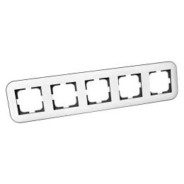 Рамка 5-а LOFT білий/сірий