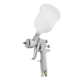 Фарбопульт пневматичний LVMP професійний, форсунка 1.4мм, верхній пластиковий бачок 600 мл., 2бар INTERTOOL PT-0115