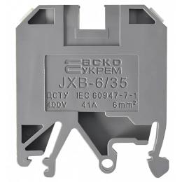 Клемник набірний гвинтовий JXB-6/35 сірий