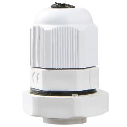 Кабельний сальник білий PG 7 діаметр кабелю 3.5-6 мм IP54 АскоУкрем A0150050001