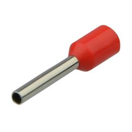 Кабельний наконечник трубчатий ізольований НТ1,5-10 червоний АскоУкрем