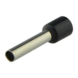Кабельний наконечник трубчатий ізольований НТ6,0-18 чорний АскоУкрем (A0060010008)