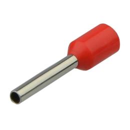 Кабельний наконечник трубчатий ізольований НТ1,0-08 червоний АскоУкрем