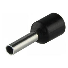 Кабельний наконечник трубчатий ізольований НТ1,5-08 чорний АскоУкрем