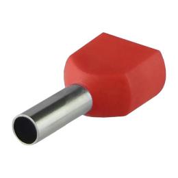 Наконечник трубчатий на 2 проводи ТE1.0-08  (уп.100) АскоУкрем