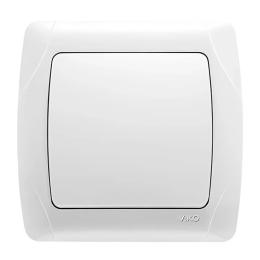 Вимикач одноклавішний білий VIKO Carmen