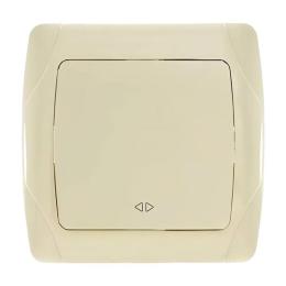 Вимикач одноклавішний перехресний крем VIKO Carmen