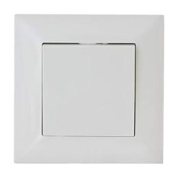 Вимикач одноклавішний прохідний білий VIKO Meridian