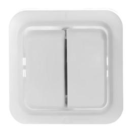 Вимикач двоклавішний А56-У02 накладний АБС