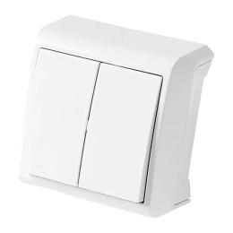 Вимикач двоклавішний накладний VIKO VERA