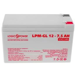 Акумулятор LogicPower LPM-GL 12-7,5 AH 12В