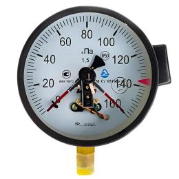 Манометр електроконтактний ДМ Сг 05160 160кПа 1,5 Склоприлад