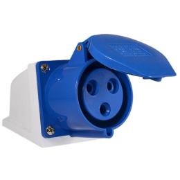 Гніздо стаціонарне ГС 32А/3 2Р+РЕ (123) ІР44 АскоУкрем