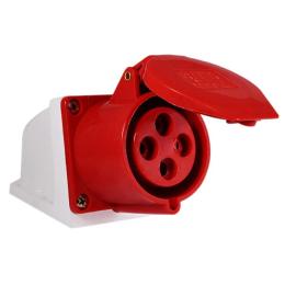 Гніздо стаціонарне ГС 32А/4 3Р+РЕ (124) ІР44 АскоУкрем