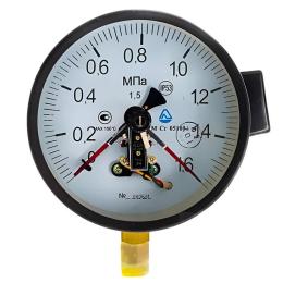 Манометр електроконтактний  ДМ05100 Cr 1,6МПа-1,5 Склоприлад