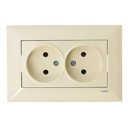 Розетка 2-на крем VIKO Meridian
