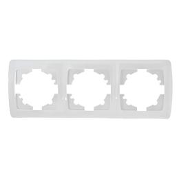 Рамка 3-на біла горизонтальна VIKO Carmen