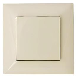 Розетка із заземленням і кришкою крем VIKO Meridian