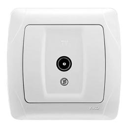 Розетка TV кінцева біла VIKO Carmen