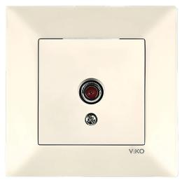 Розетка телевізійна кінцева крем VIKO Meridian